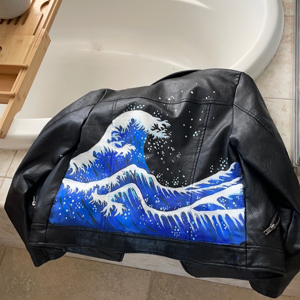 Hand painted jacket